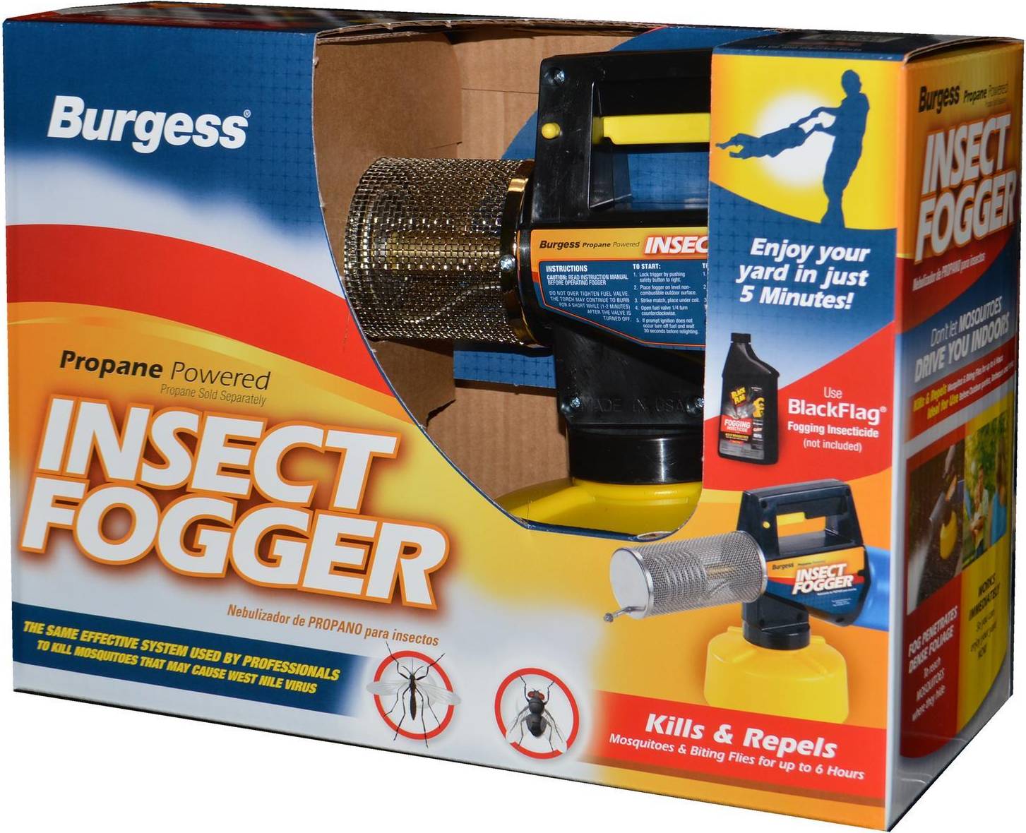 Fogger Burgess Propane Bug Killer Insect Fogger