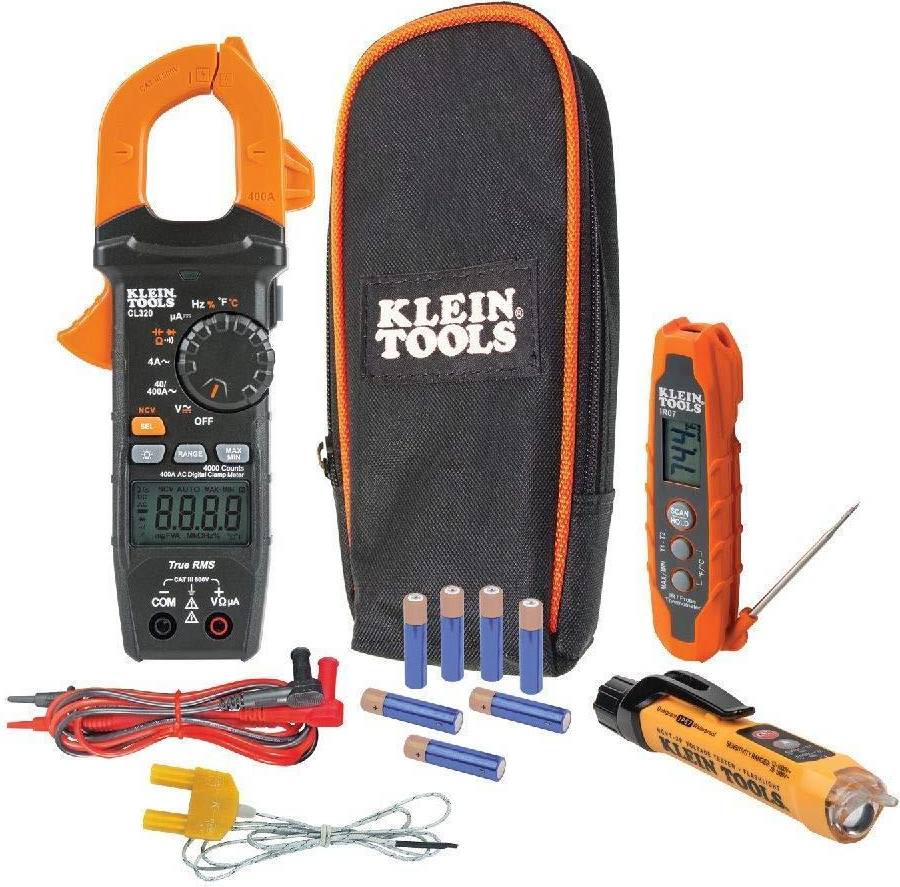 Klein clamp Klein Tools CL320KIT HVAC Kit Testing;