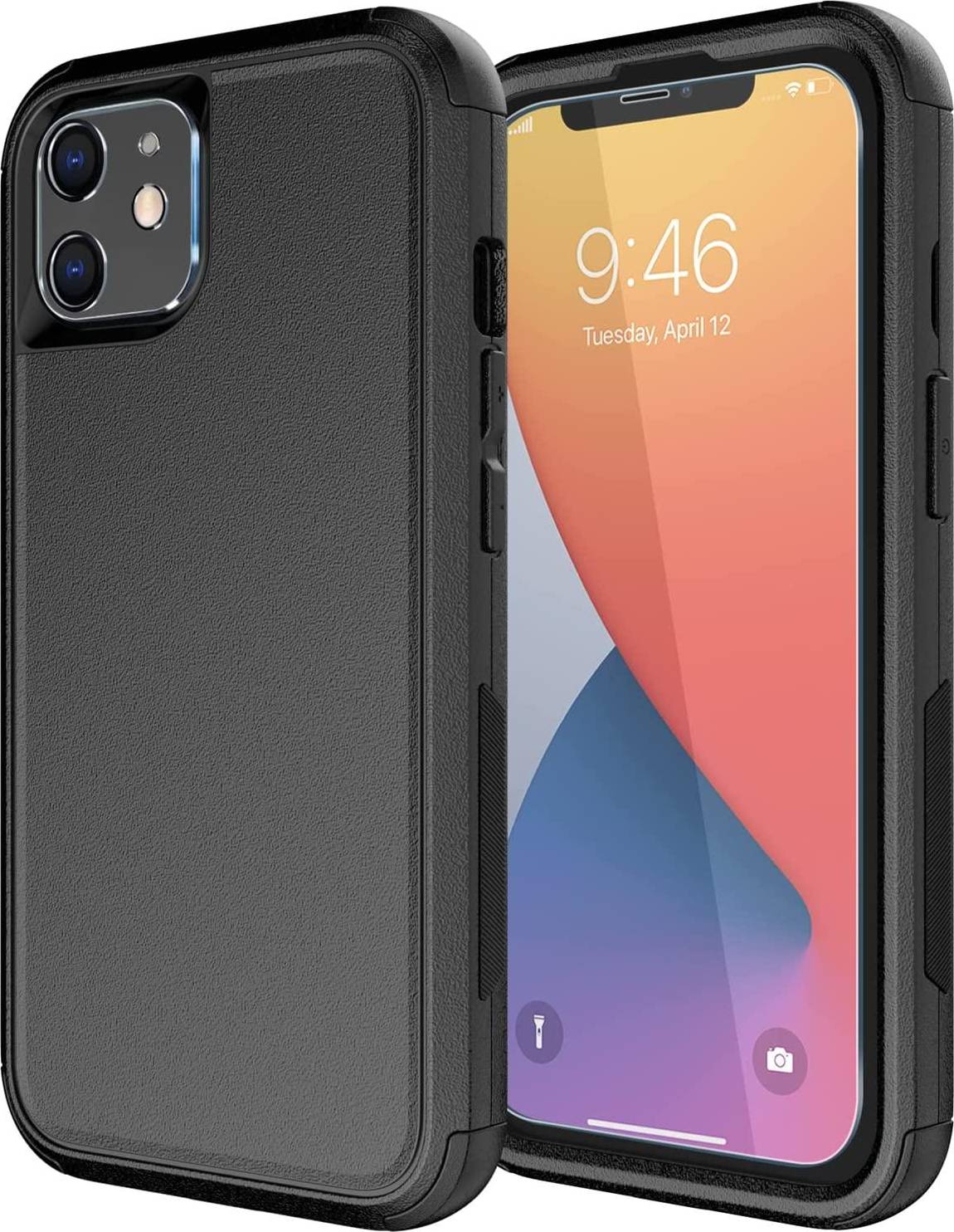 Protection Case with Screen Protector with Camera Lens for iPhone 11