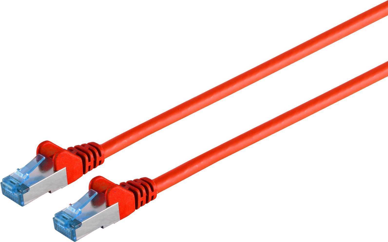 Cat6a 0.25m Cable Reseau Rouge