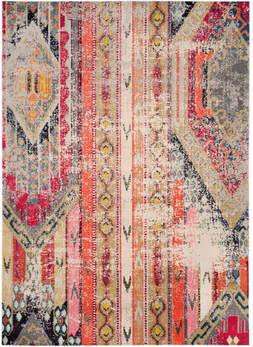 Safavieh Rugs Light Monaco Multicolor, Gray, Pink