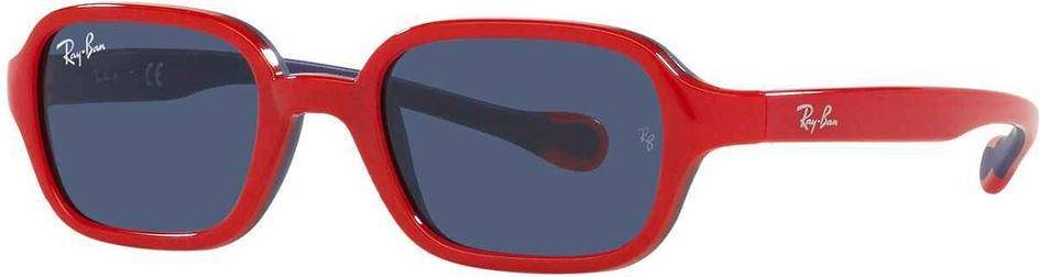 Ray-Ban Junior Rb9074s Red On Rubber Frame