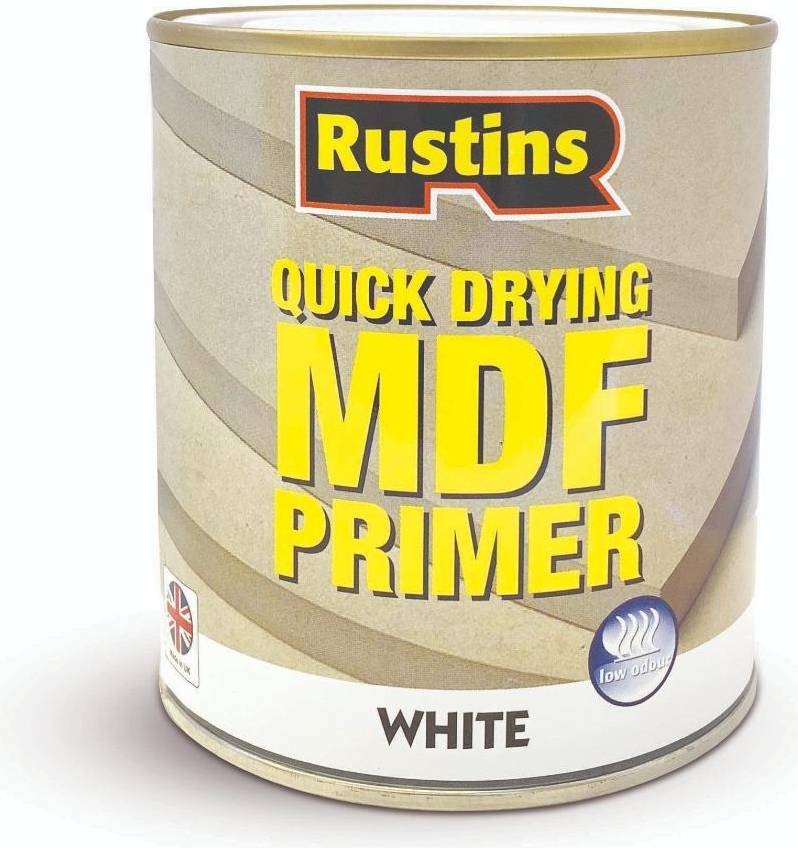 Rustins Quick Drying MDF Primer White Wood Protection