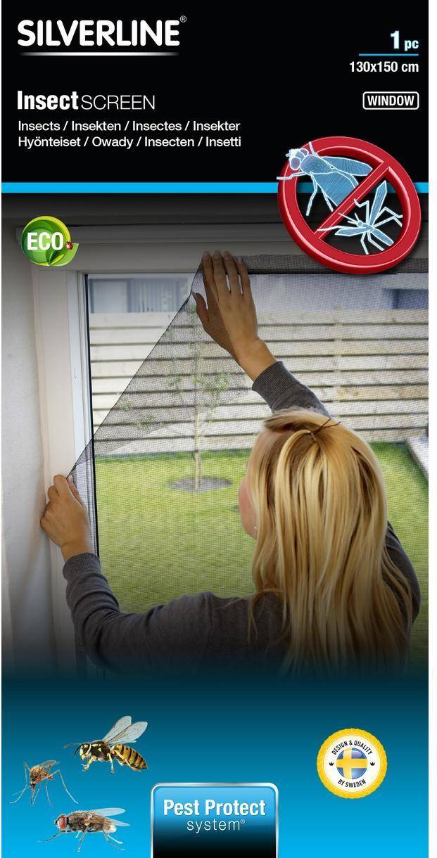 Silverline Insect Screen for Window 130x150cm