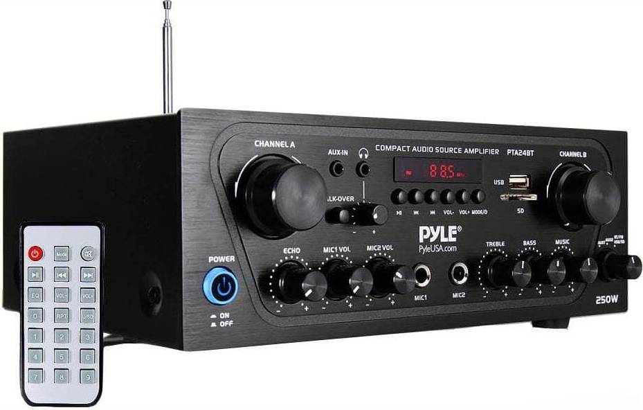 Home stereo receiver with bluetooth Pyle Bluetooth Home Audio Source Amplifier