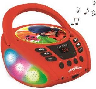 Lexibook Miraculous CD/CD-R/CD-RW Bluetooth 5.0 Enfant Rouge