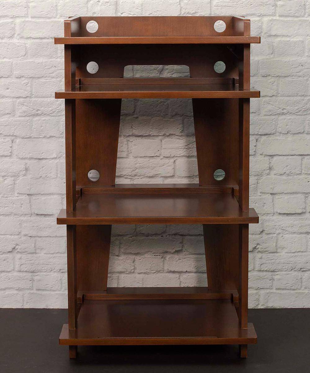Black record player stand Crosley Soho Audio Rack CF1112-BK