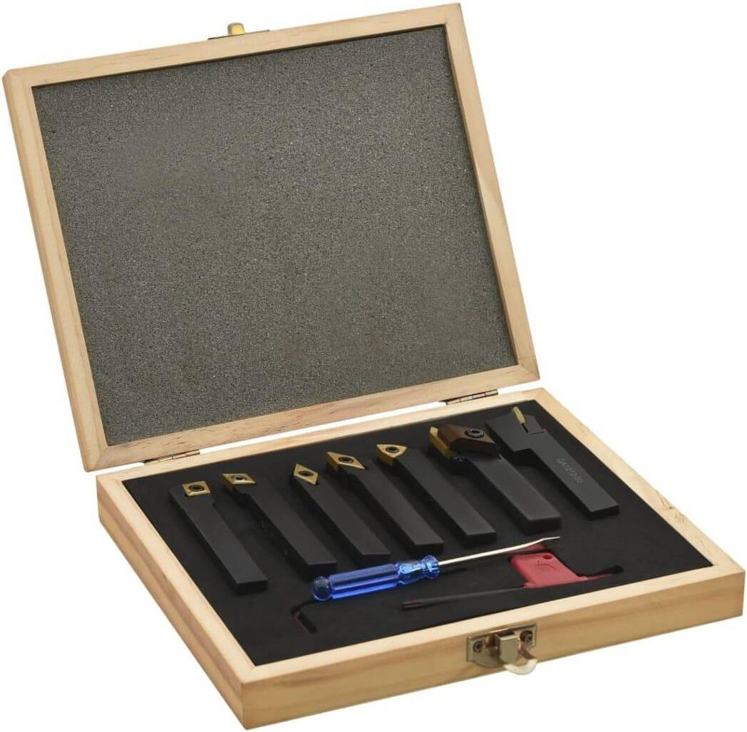 vidaXL Indexable Turning Tool Set Thread Insert Tool Kit