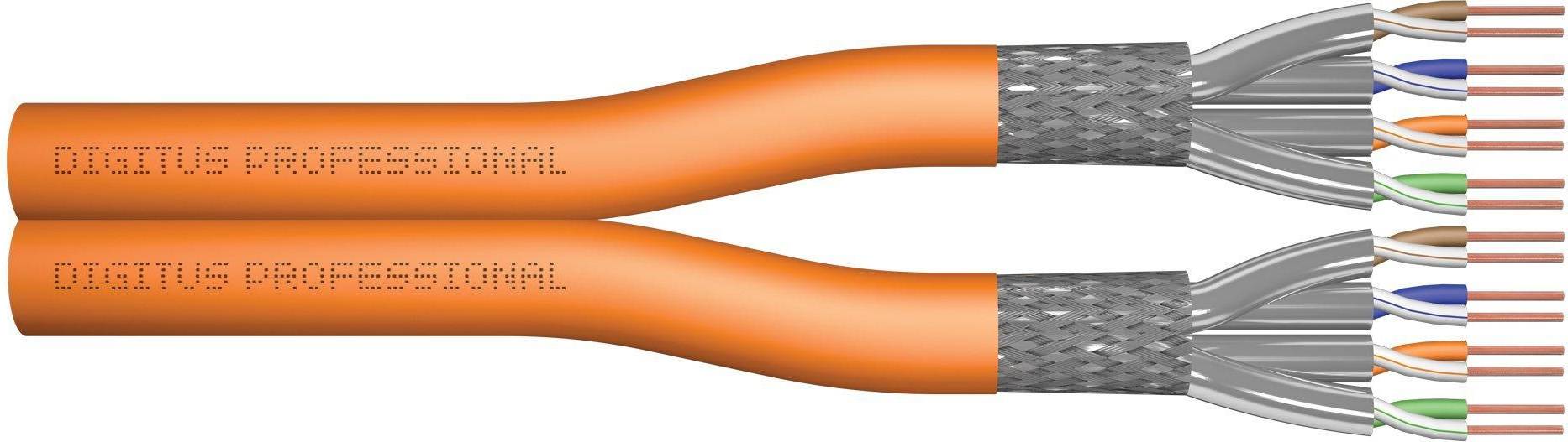 Digitus Professional Netzwerkkabel RJ45-RJ45 Cat 7 0.5 m - Orange