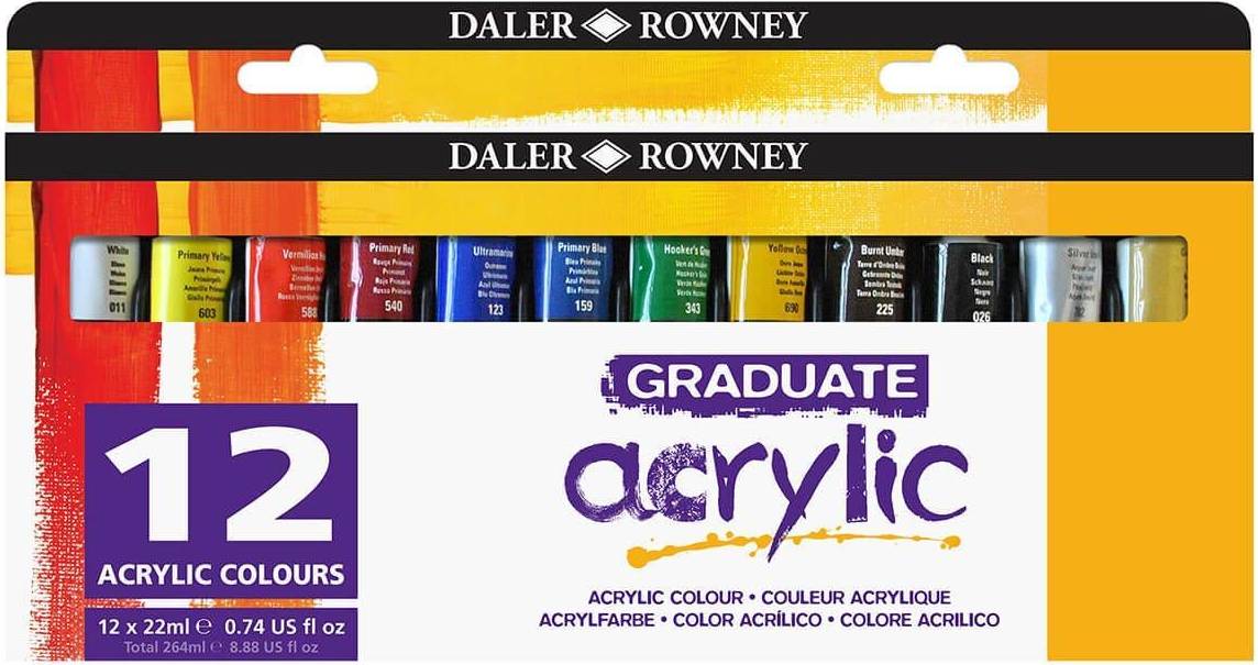 Daler-RowneyÂ Graduate 12 Color Acrylic Set Paint MichaelsÂ Multicolor One Size