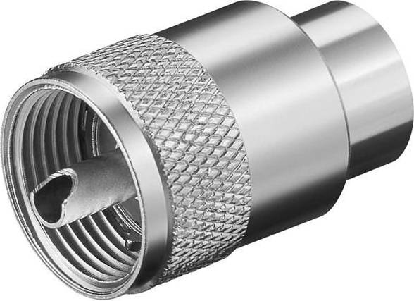 Pro UHF Plug Cable Adapter - Silver