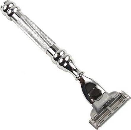 Gillette mach 3 razor blades Parker Shaving Heavyweight Chrome Handle Mach 3 Compatible Razor