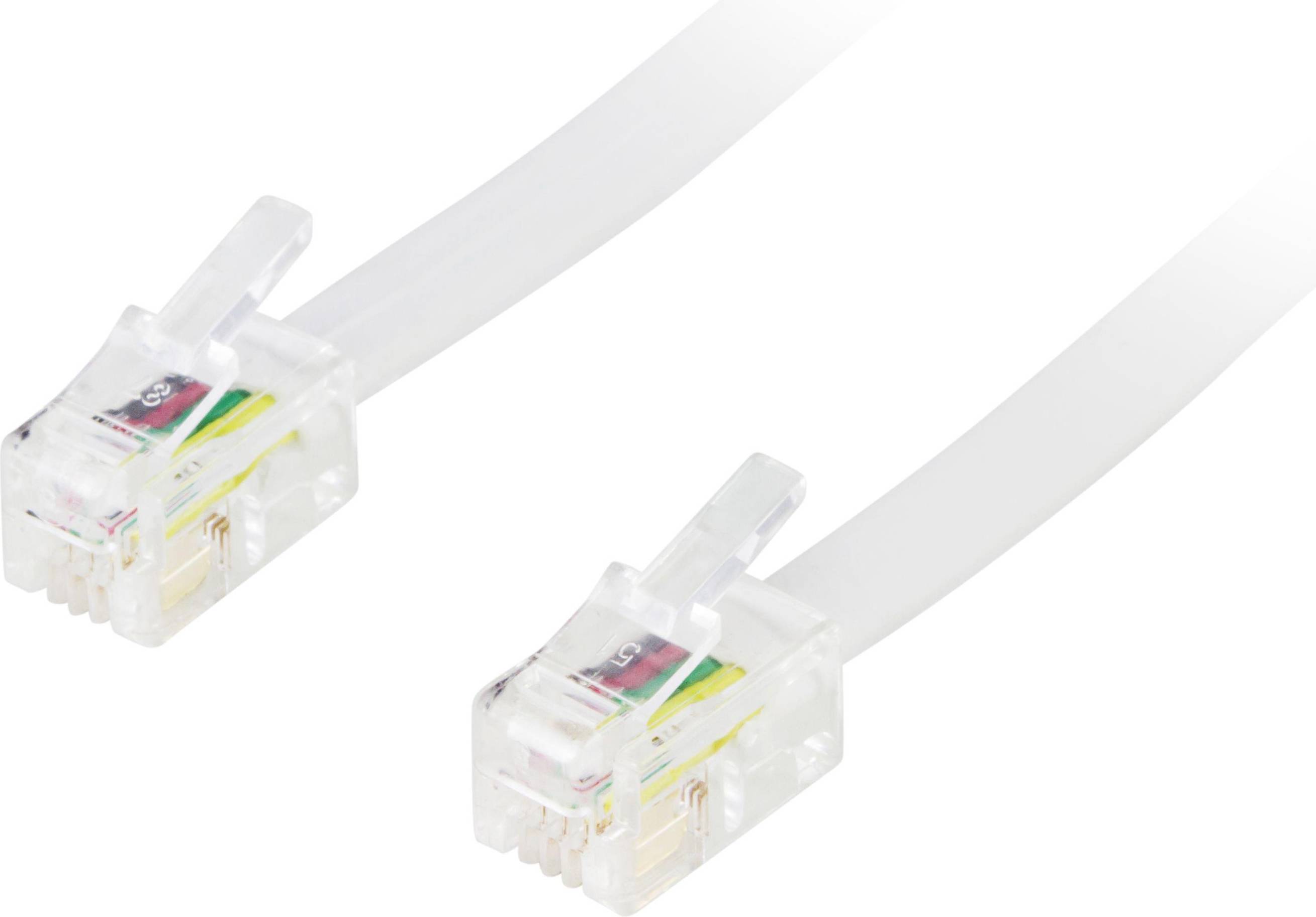 Deltaco Modularkabel RJ9/RJ10/RJ22 4-pin 4P4C 10m