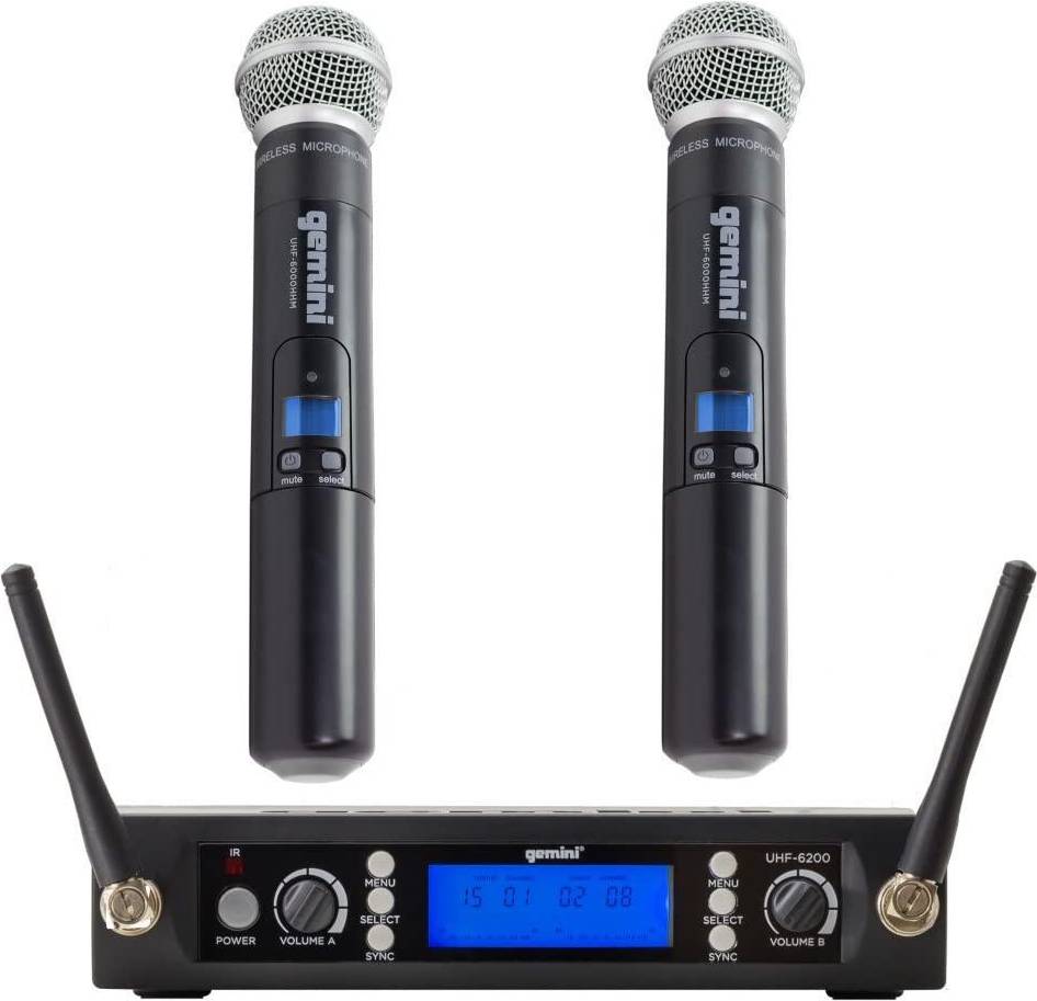 Wireless microphones Gemini Uhf-6200M Uhf Dual Handheld System