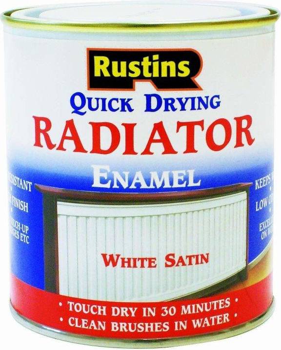 Rustins RADS250 250ml Sneldrogende Radiatorverf Satijn
