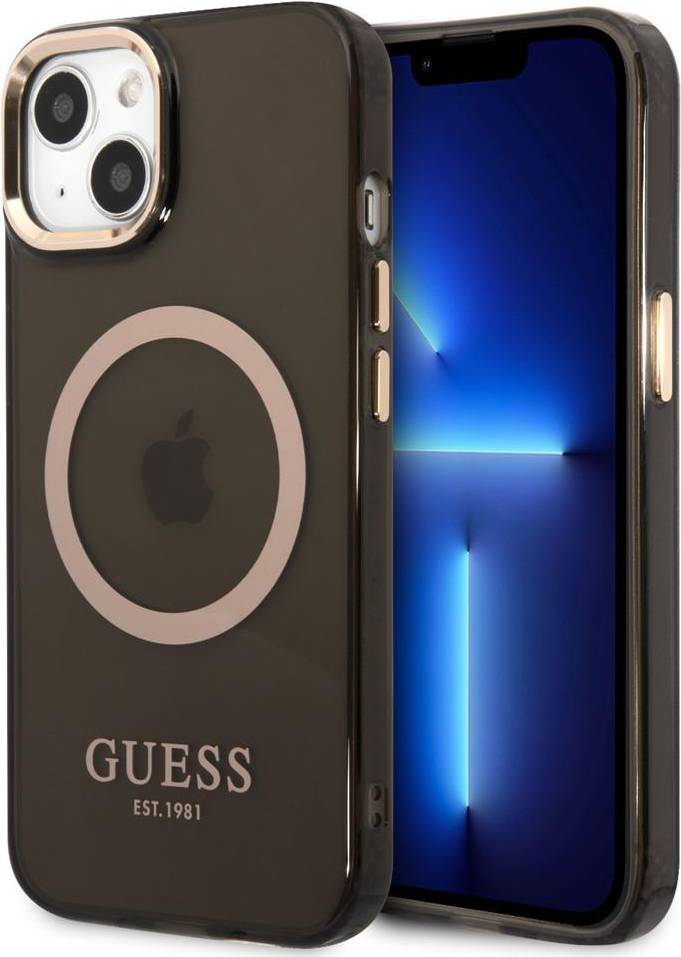 Guess iPhone 13 Cover Translucent MagSafe Sort