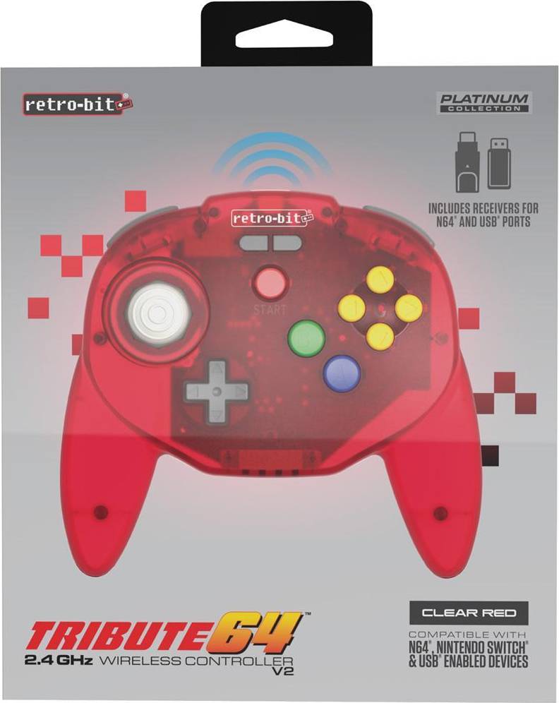 Nintendo retro Retro-Bit Tribute 64 2.4G Wireless Controller