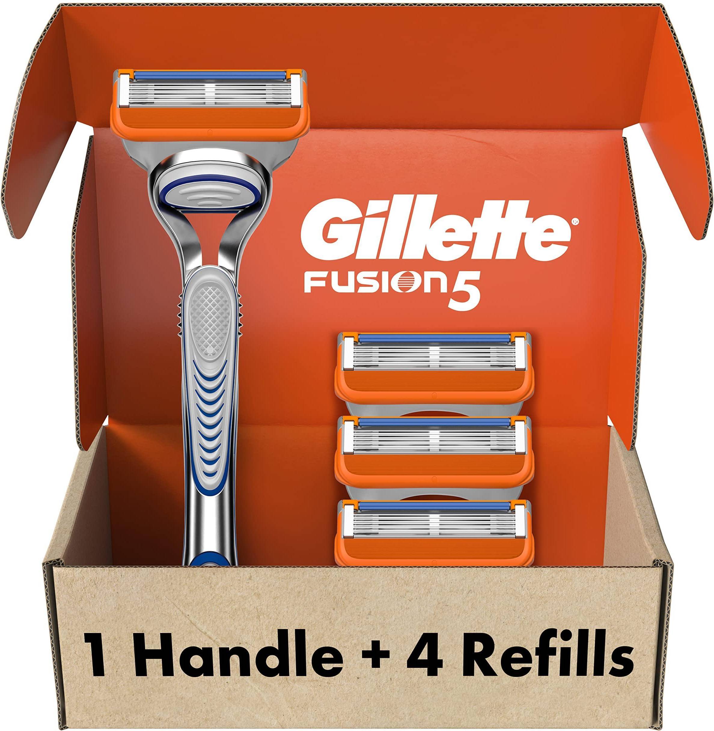 Gillette Fusion5 Rakhandtag med 4 Rakblad