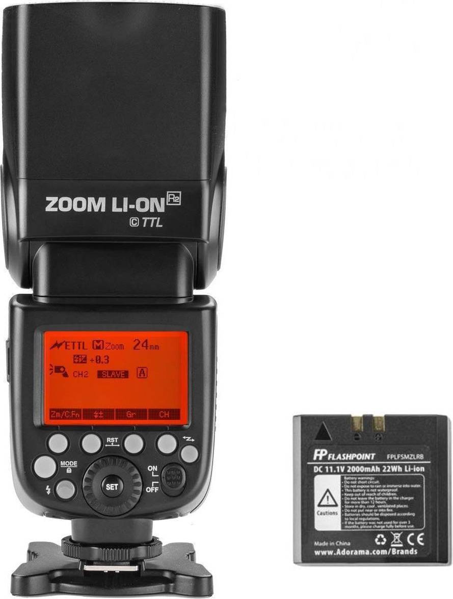 Flashpoint Flashpoint Zoom Li-on R2 VING V860IIC TTL On-Camera Flash Light for Canon Camera