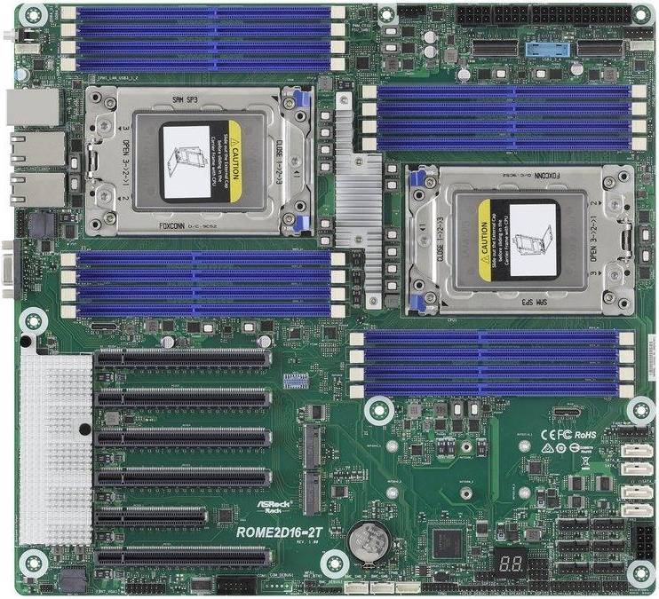 Asrock Rack ROME2D16-2T Moderkort SSI EEB LGA4094