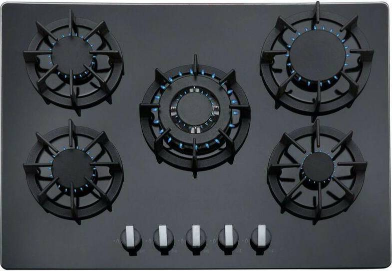 5 burner gas hob 70cm SIA R8 70cm
