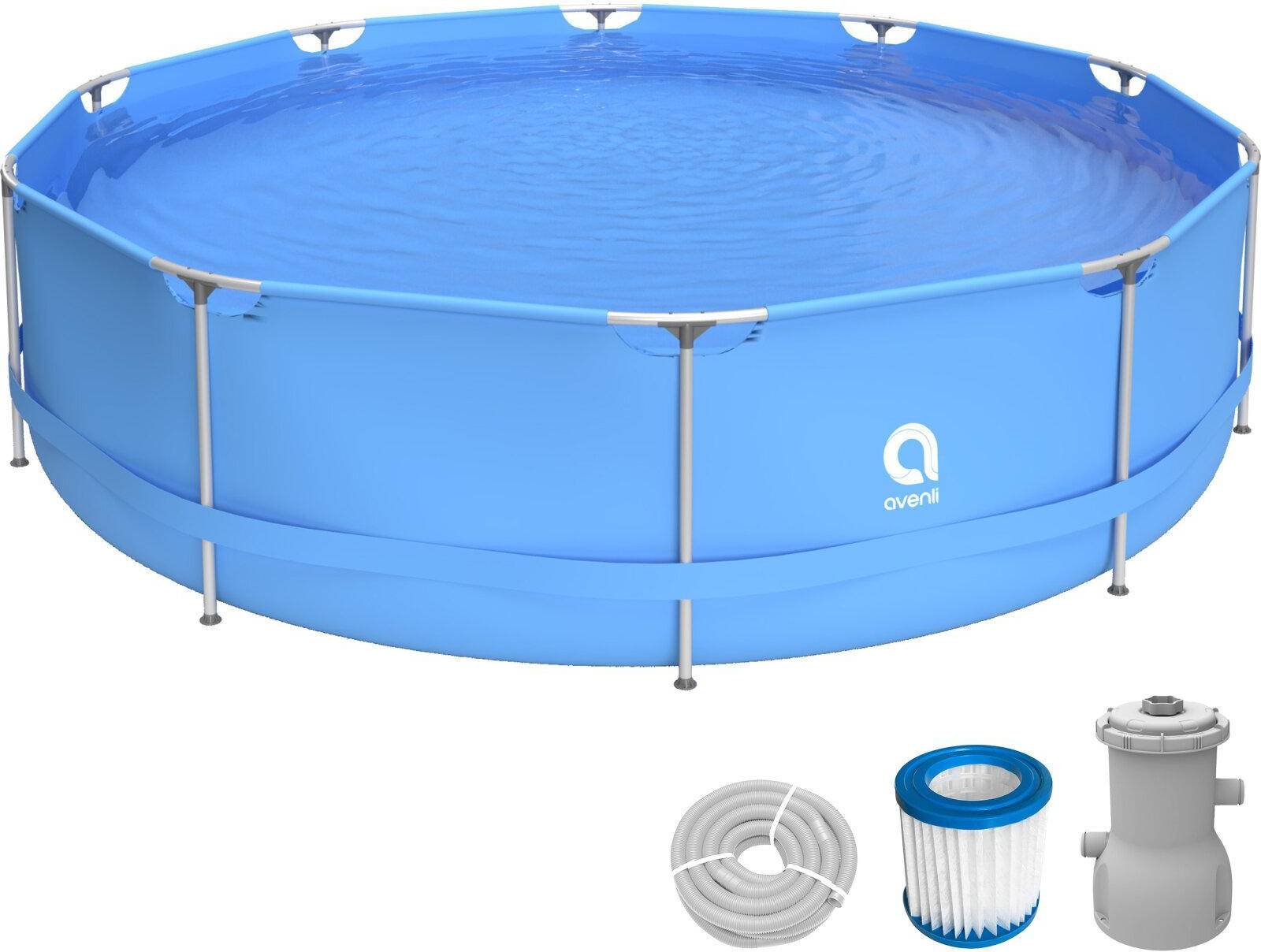 Avenli Frame Pool Set Rund 360 x 76 cm