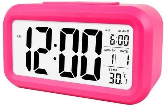 Vækkeur led Digitalt LED-Vækkeur Rosa