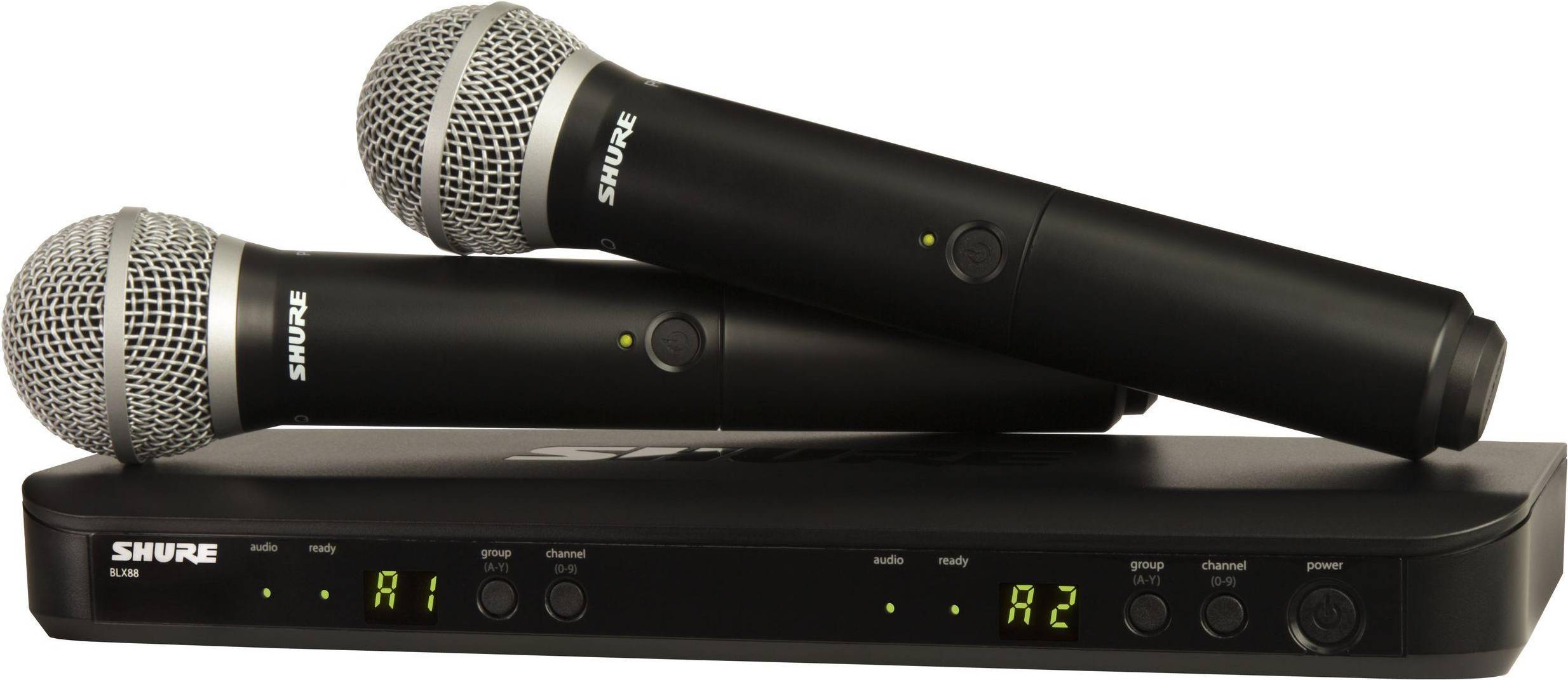 Shure BLX288/PG58 Dual Handheld Wireless Microphone System