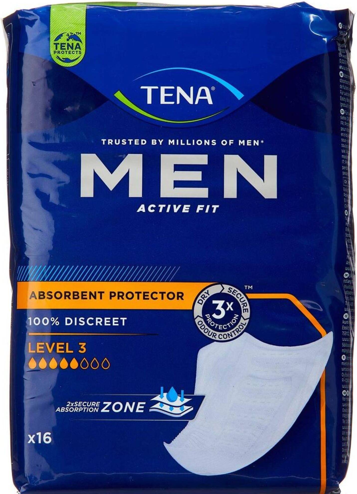 Men Active Fit Absorbent Protector Level 3
