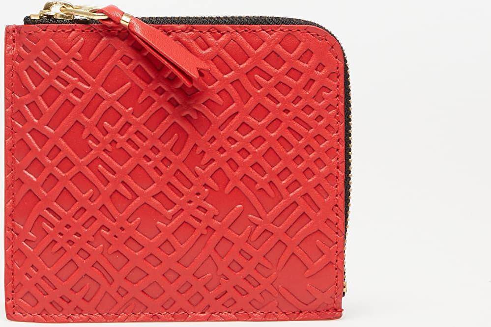 Comme des Garçons Embossed Roots Wallet Os Red