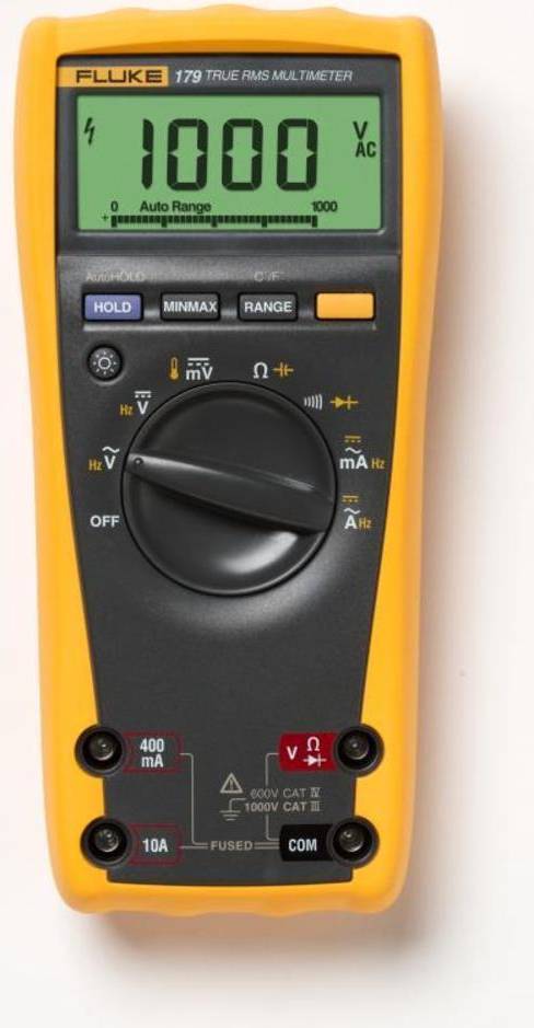 Multimeter Fluke TRMS Multimeter with Backlight & Temperature