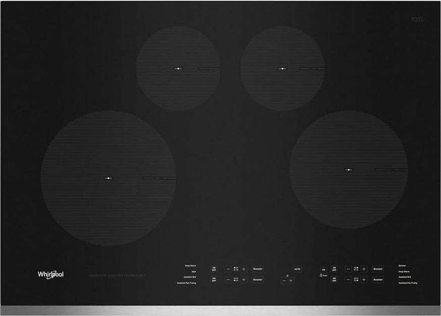 4 burner induction cooktop Whirlpool 30" Built-In Induction Cooktop