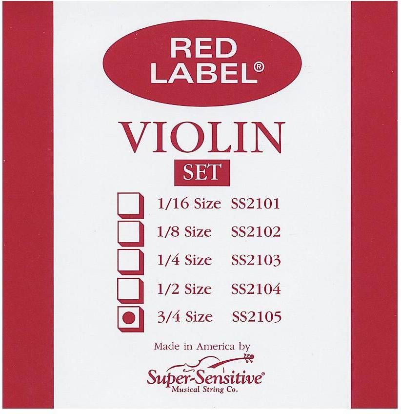 3 4 violin Super Sensitive String Violin Ss 3/4 Set