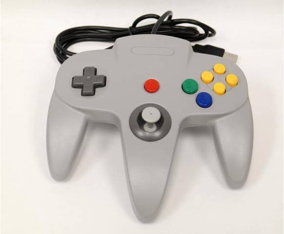 Nintendo N64 USB Controller Gray For Window, Mac, and Linux by Mars Devices