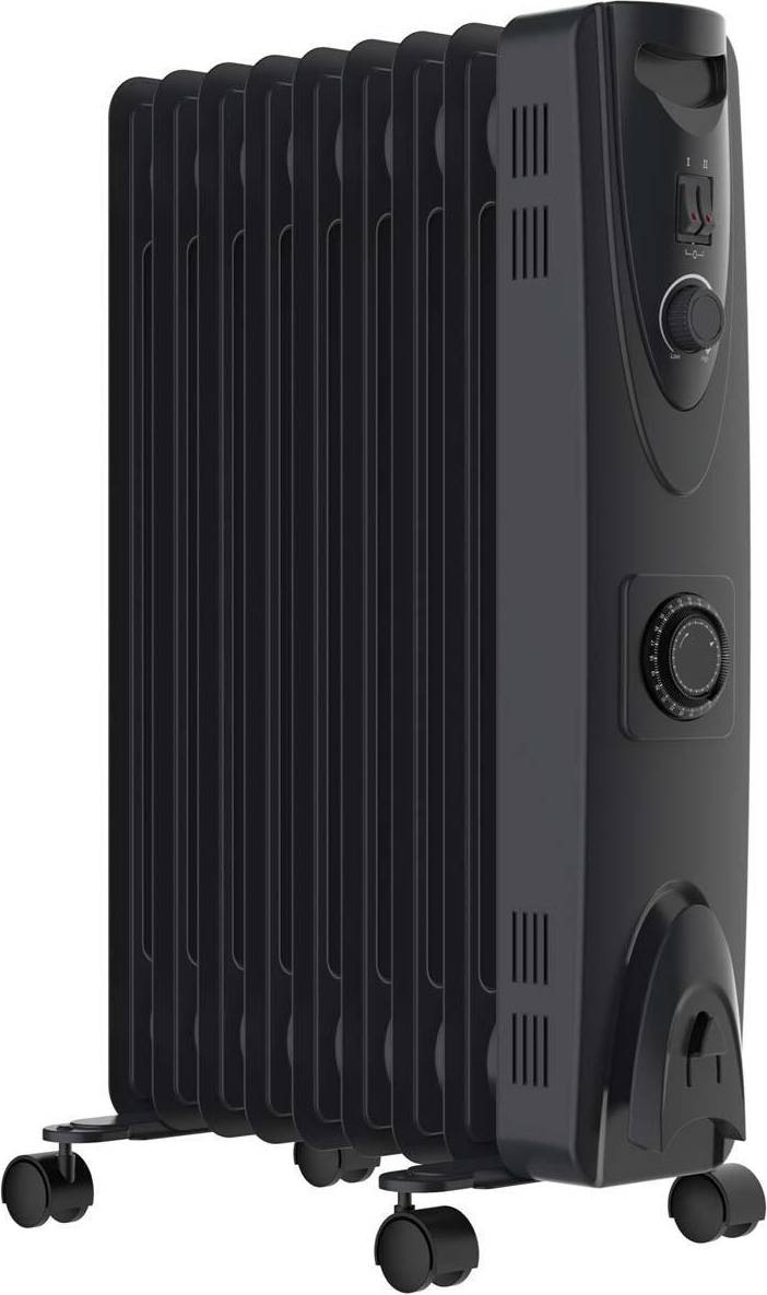 Mylek 9 Fin Oil Filled Radiator with Timer