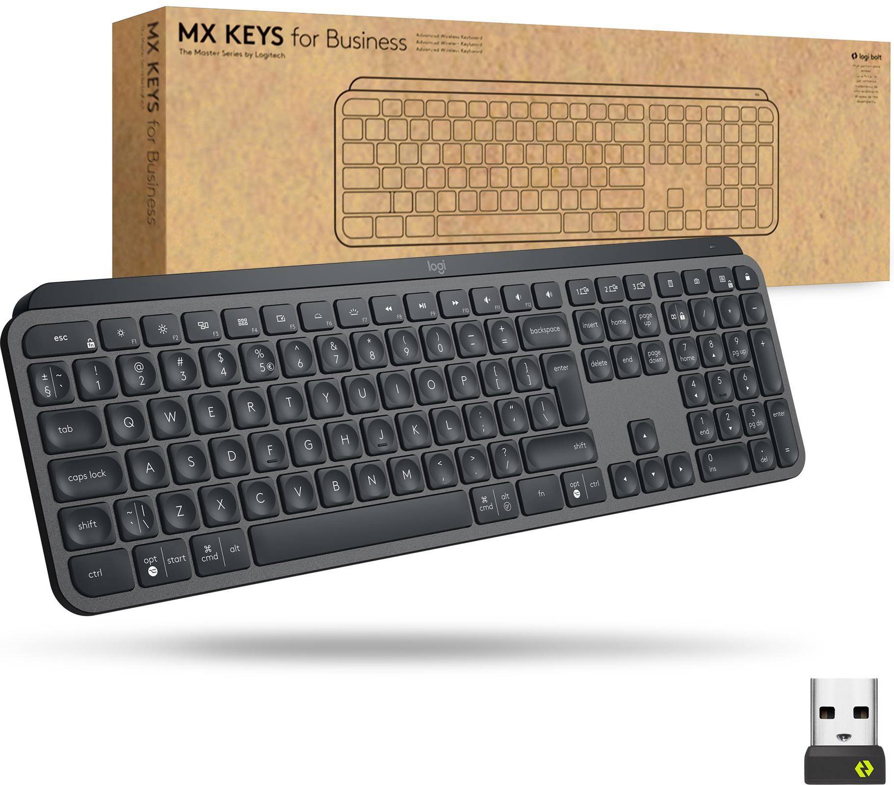 Logitech mx business Logitech MX Keys Bluetooth Graphite