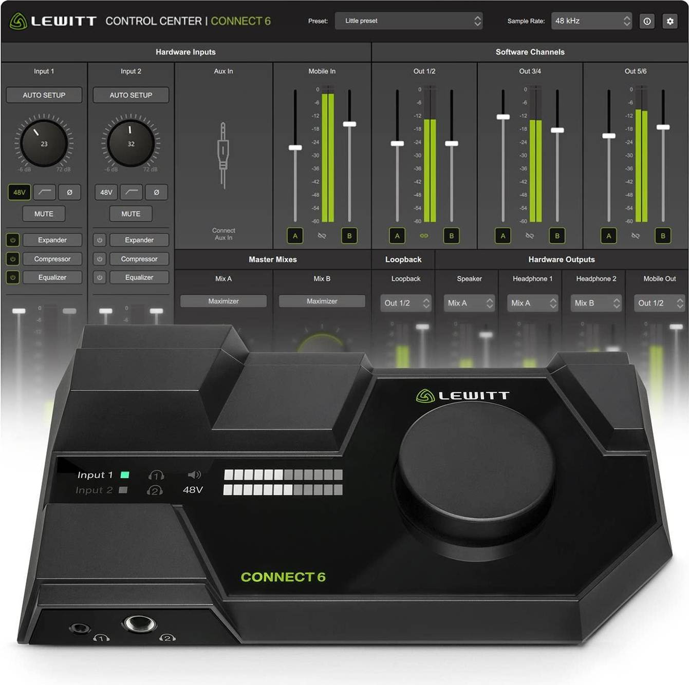 Usb audio interface Lewitt Connect 6 Audio Interface