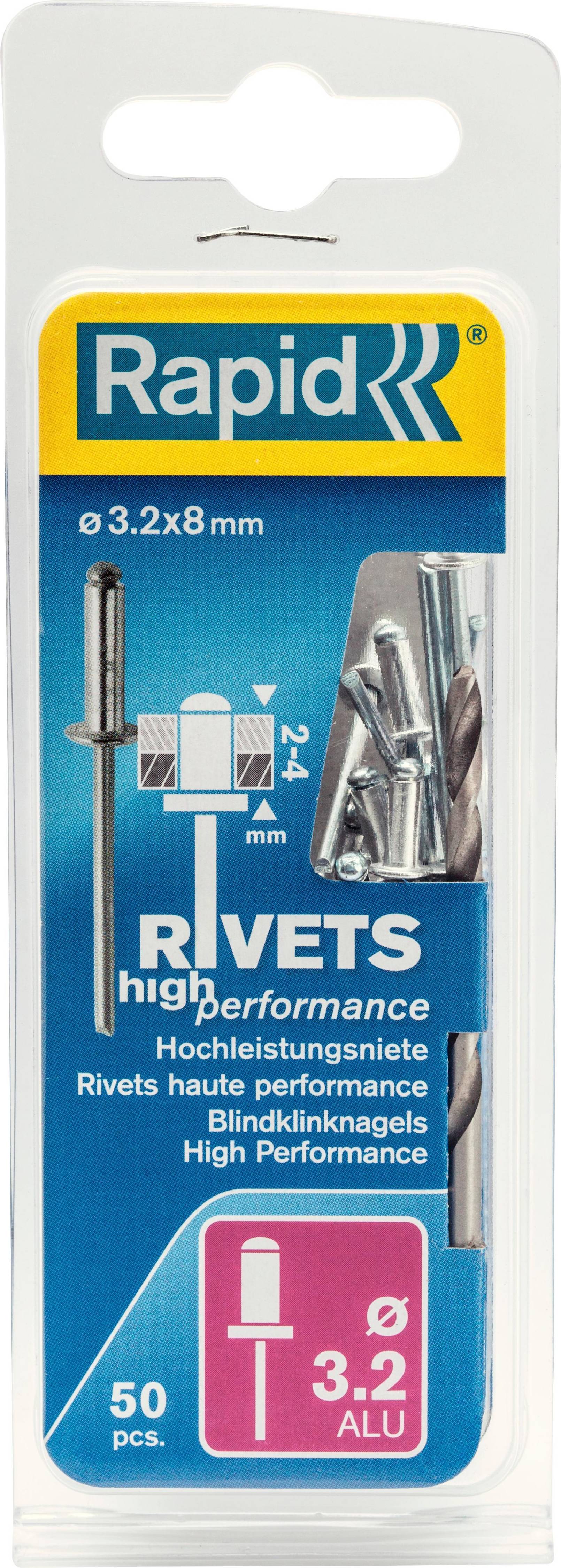Rapid 5000383 High Performance Rivets 50Stk.