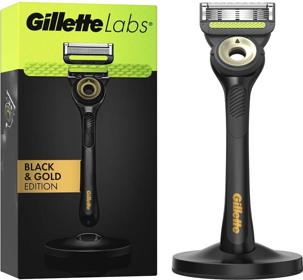 Gillette labs razor blades Gillette Labs Black & Gold Razor