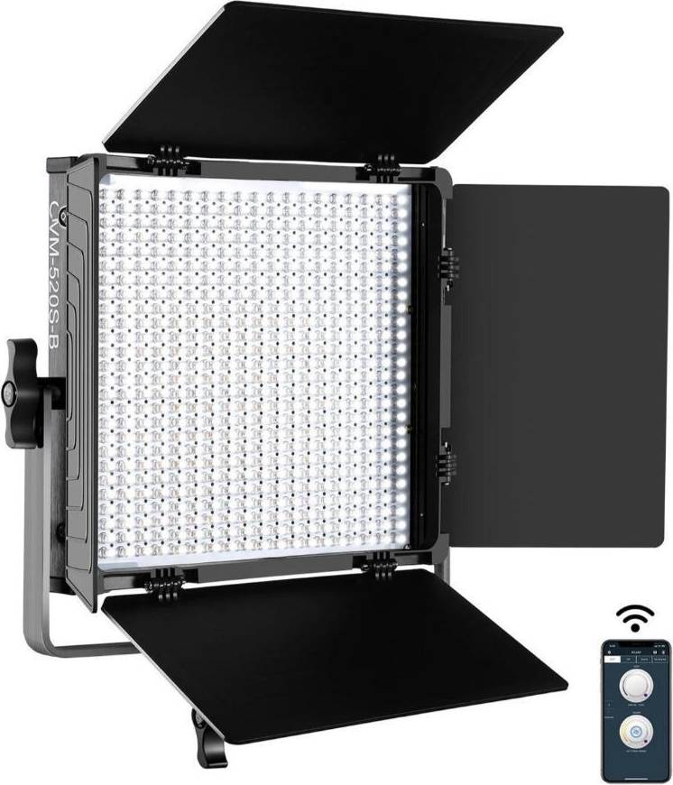 GVM 520S-B Bi-Color LED Studio Video Light Panel Kit