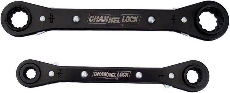 2 Pc, 12-Point Ratcheting Box Wrench