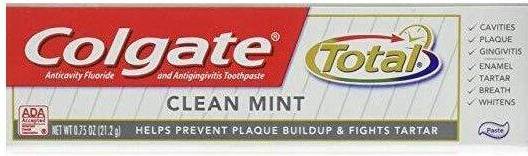 Colgate total whitening toothpaste Colgate Mattress Total .75 Oz. Toothpaste In Clean Mint - No Color