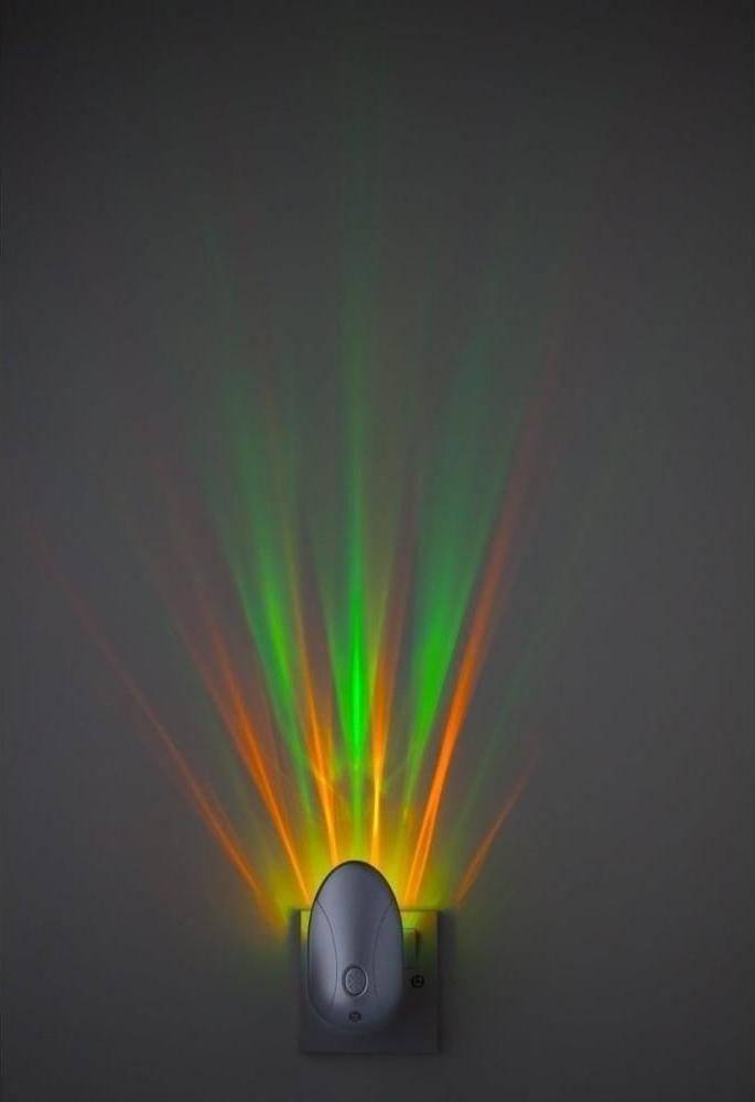 Firstlight Projector LED Colour Changing Night In Silver Night Light