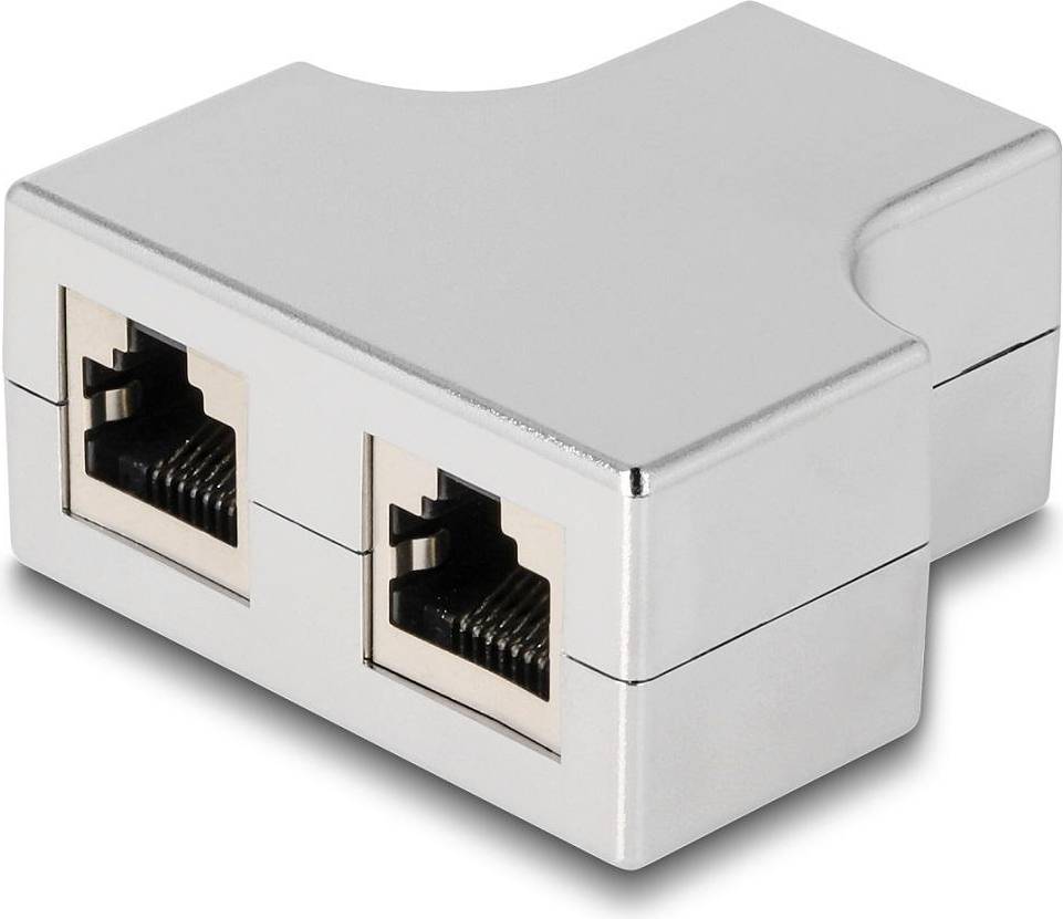 DeLock Splitter RJ45-2RJ45 Adapter F-F