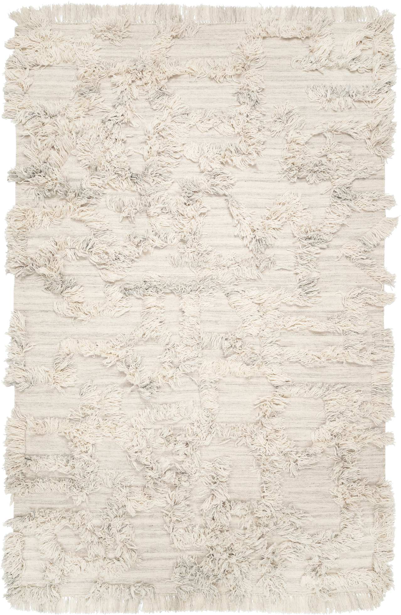 Tæpper 250 x 350 Classic Collection Rio Beige, Hvid cm