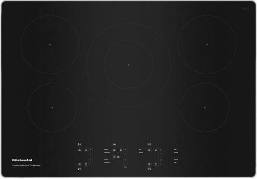 5 burner induction hob KitchenAid Sensor Induction Cooktop 30" 5-Element