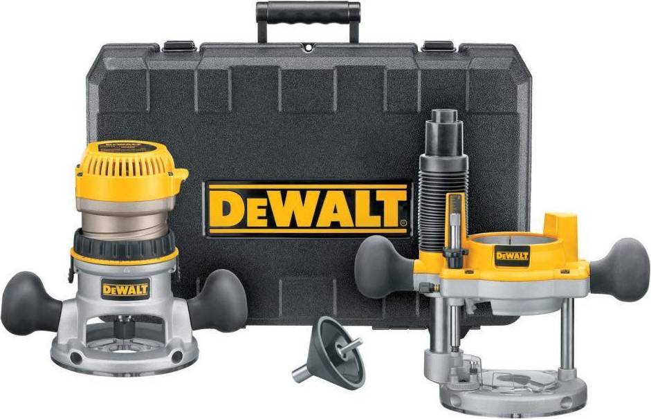 Dewalt combo kit Dewalt Fixed Base Router Combo Kit