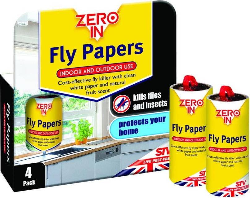 Zero In Fly Paper Pk4