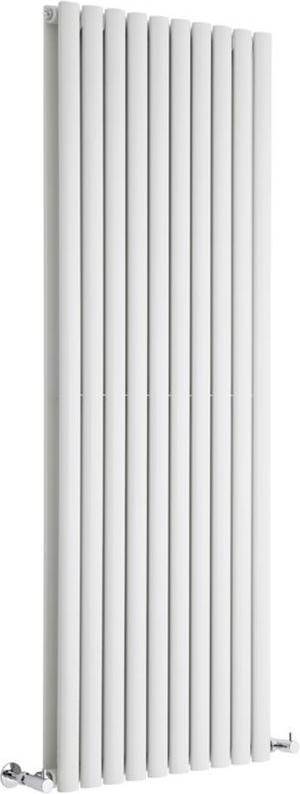 Milano Aruba - Modern White Vertical Column Double Panel Designer Radiator