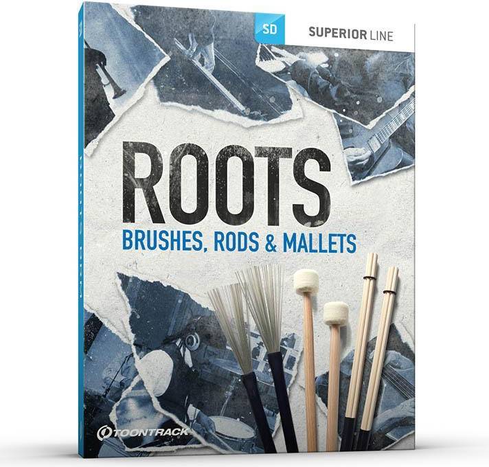 Toontrack SDX Roots Brushes Rods Mallets